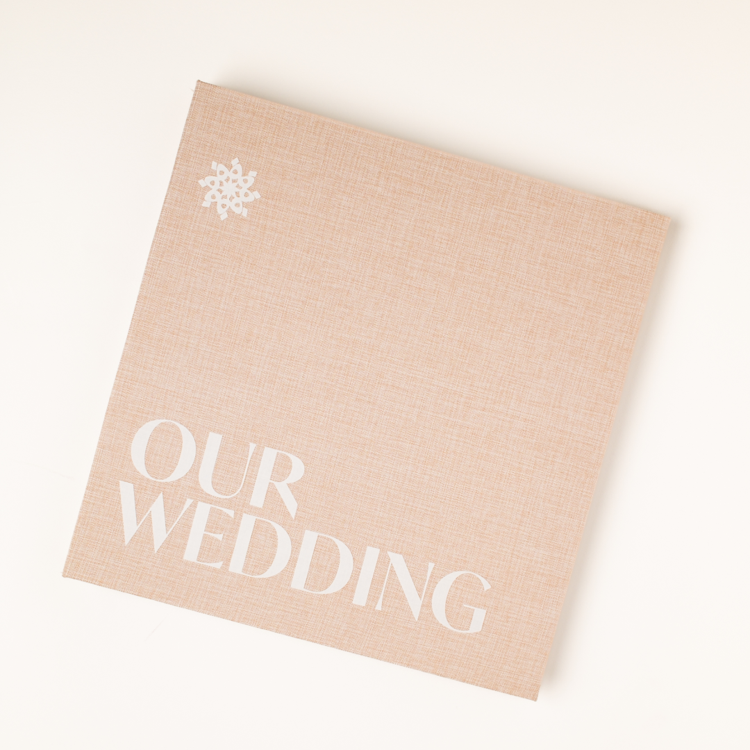 Linen Wedding Photo Album